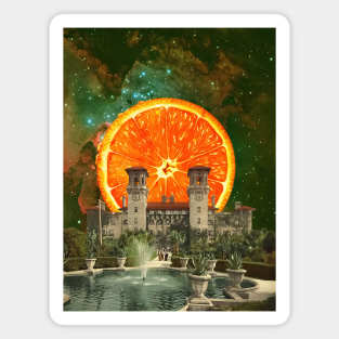 Hotel Orange - Surreal/Collage Art Magnet